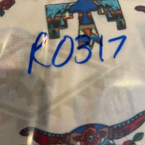 Lucky & Blessed Southwestern Long Kimono Tribal Print Aztec Oversized Medium - Picture 10 of 10